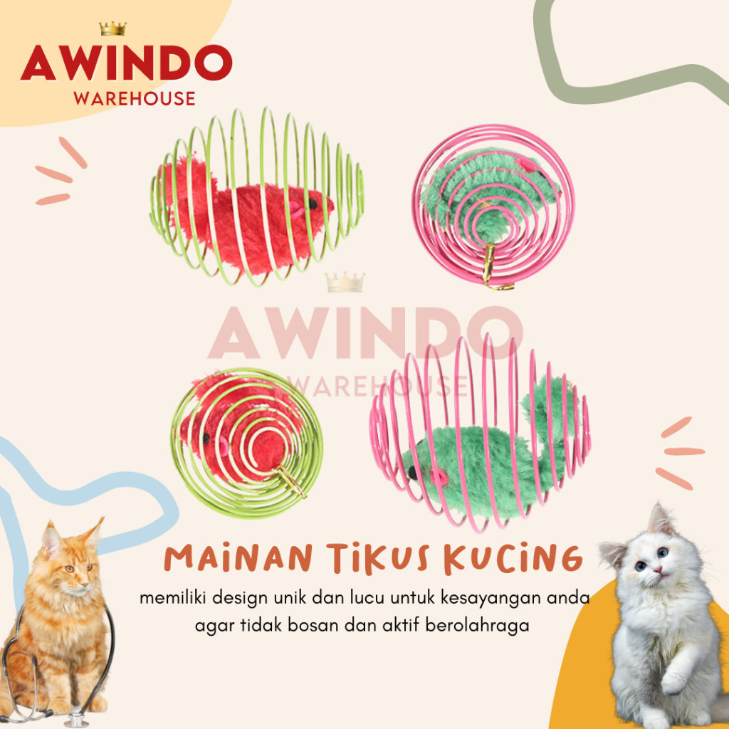 MAINAN SANGKAR TIKUS - Mainan Kucing Rangkai Tikus Interaktif