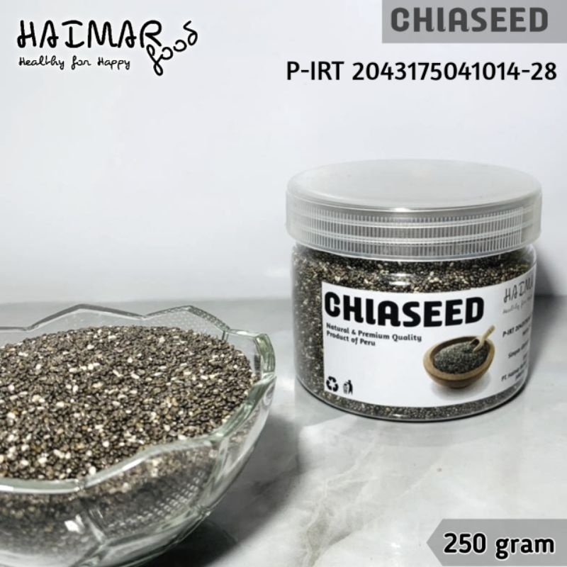 

Chiaseed - Biji Chia 250 gr gram, Jar Toples - HAIMAR food