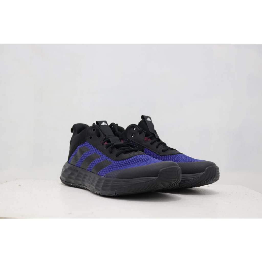 SEPATU BASKET ADIDAS OWN THE GAME 2.0 BLACK / BLUE  SIZE BNWB