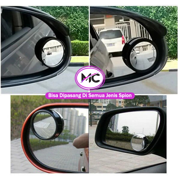 Kaca Spion Mobil Tambahan Blind Spot Cembung Mini Di Mobil Universal