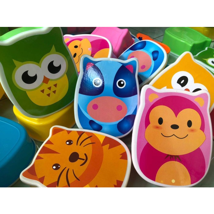 (SHT) Kotak Makan Sekat / Kotak Makan OWL / Kotak Bekal Anak Unik