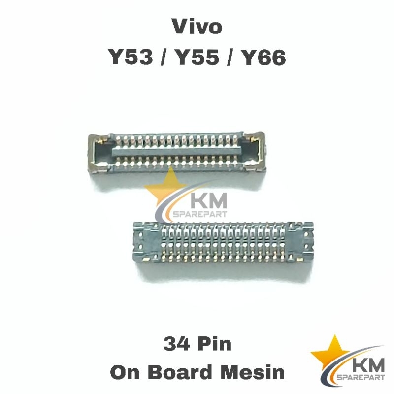 Konektor Lcd Vivo Y53 Y55 Y66 Soket Connector Fpc Lcd Di Board Mesin