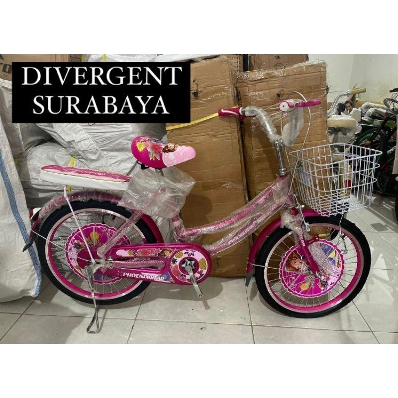 Sepeda Anak Mini Perempuan Ukuran 20 Phoenix Star Pipa 2 Murah