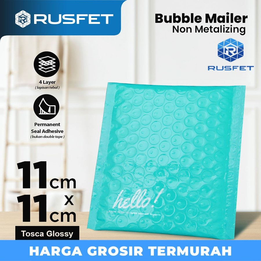 

AMPLOP BUBBLE MAILER TOSCA 11x11cm RUFSET ENVELOPE WRAP PREMIUM