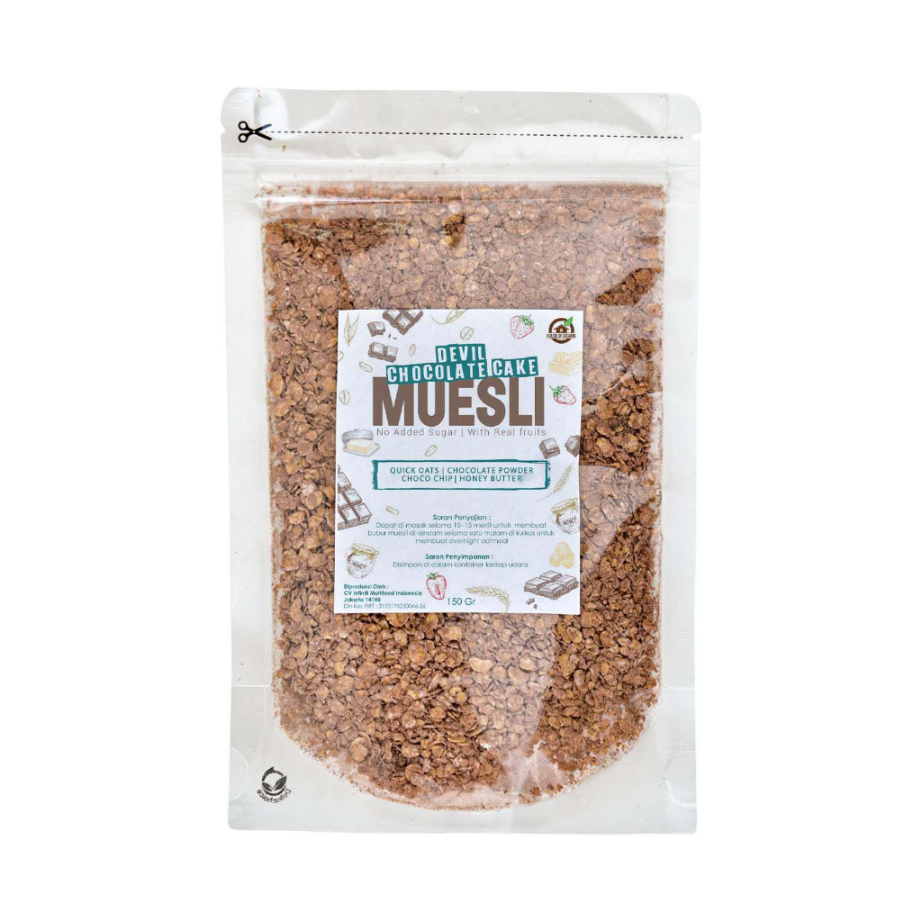 House Of Organix Devil Chocolate Cake Muesli 150 Gr