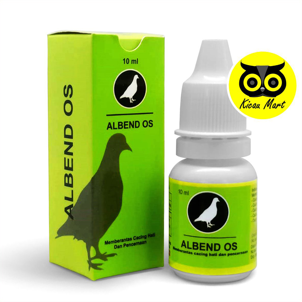ALBEND OS VETAREST OBAT BURUNG MERPATI CACINGAN KURUS NYILET NGOROK PEMBASMI CACING HATI BERAK KAPUR ALBEND