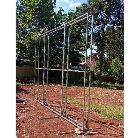 Rangka besi Backdrop Dekor papan iklan sepanduk