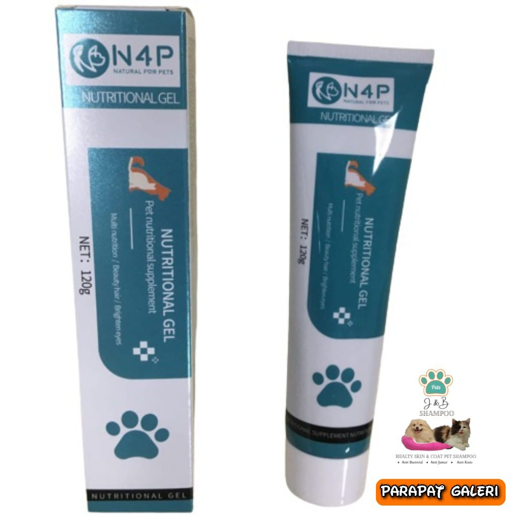 Pasta N4P Nutritional Gel 120gr Vitamin Anjing &amp; Kucing - Pet Nutritional Supplement Daya Tahan Tubuh Hewan