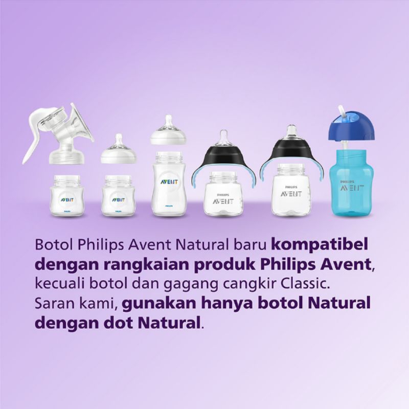 Botol Susu Philips Avent Natural Single Pack 260 Ml