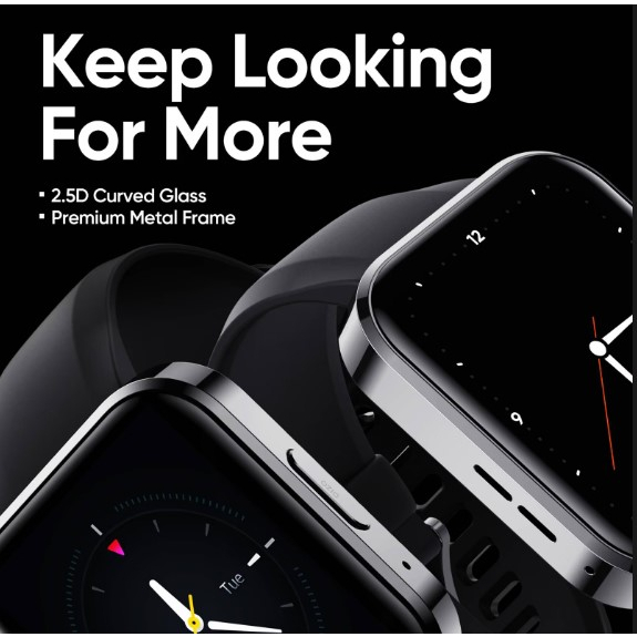 Realme Dizo Techlife Watch D Talk Smartwatch with Call Waterproof Swim 120+ Sports Modes Upto 7 Day Battery Life