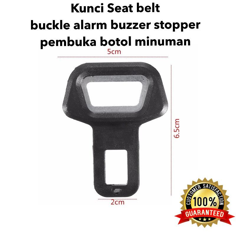 VIBOX Stop car Alarm penumpang mobil Mini tali Seat Belt Buckle Alarm Buzzer Stopper Mobil pembuka botol PROMO SEN