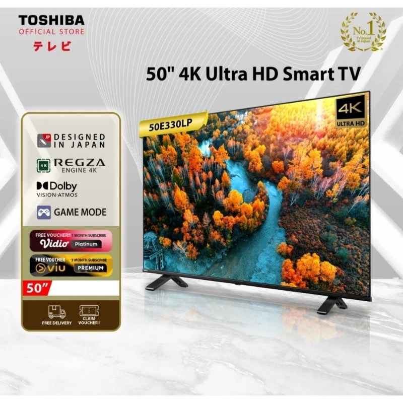 TOSHIBA 50E330LP LED TV 50 inch Smart Digital 4K UHD TV