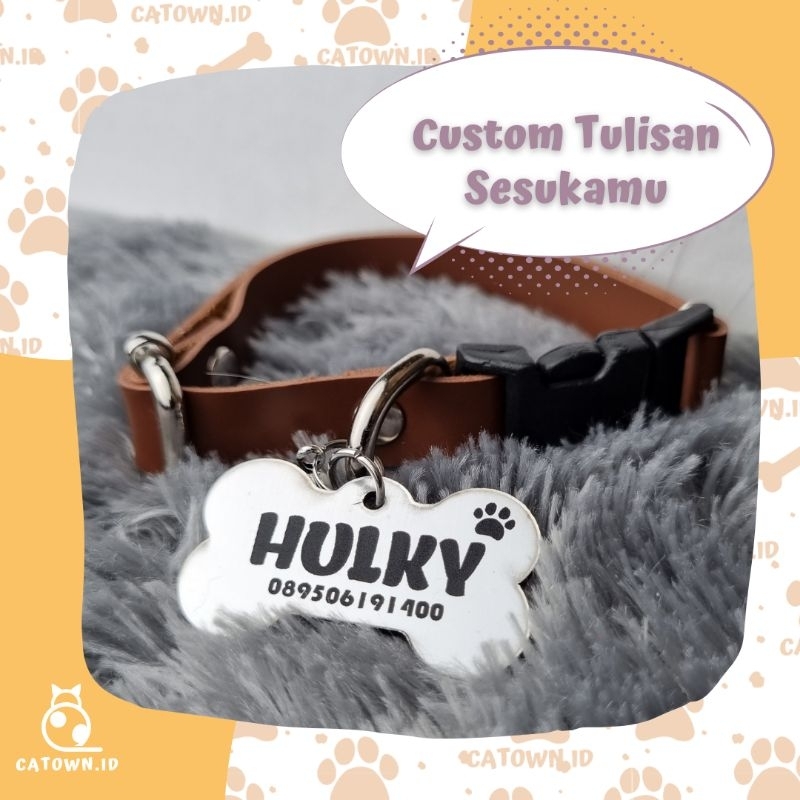 MediumD007-Kalung Anjing Ukuran Sedang Custom Nama Gratis Tulis Nama Kalung Kucing Ukuran Jumbo Maincoon Custom Ukuran Besar Harness Anjing Doggie Ukuran Medium catown.id