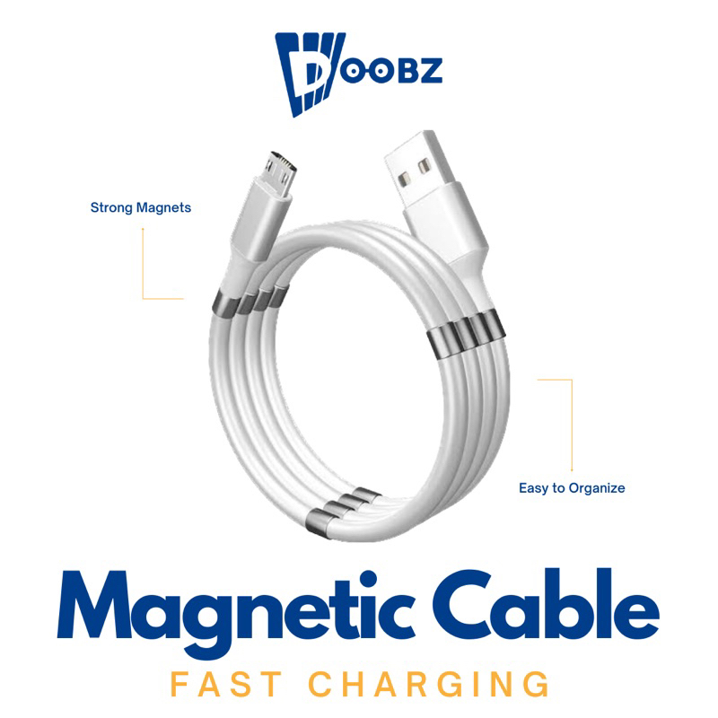 Doobz Fast Charging 2.4A 1M Magnetic Cable for Type C and Type M | USB Data HP ORI Iphone Samsung An