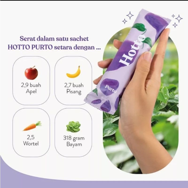 Hotto Purto Multigrain with Purple Potato Ubi Ungu 1 Pouch isi 16 sachet