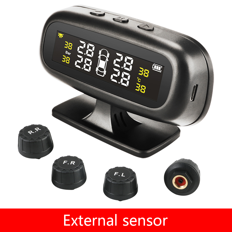 TPMS Monitor Tekanan Udara Ban Wireless Solar Jansite Tire Pressure Monitoring System