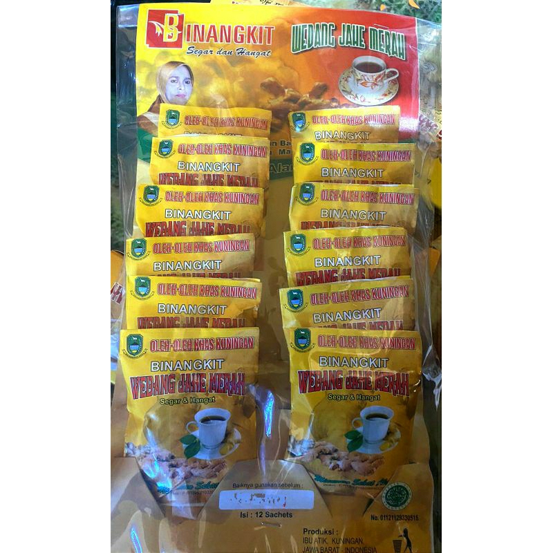 

Wedang Jahe Merah Binangkit Rencengan 12 Sachet–Minuman Herbal Tradisional untuk Kesehatan (240 gr)