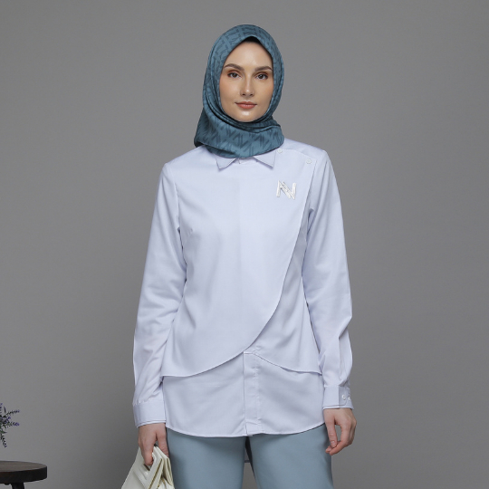 Nina Nugroho - Flap White Shirt