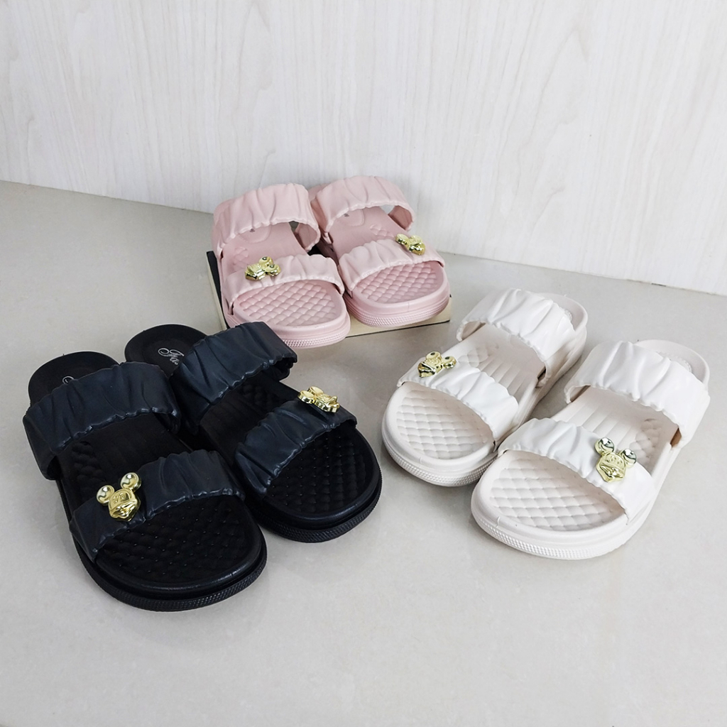 AND / COD / Sandal Slip On Wanita Import / Sandal Wanita Kekinian / Sandal Cewek Fashion Kasual / Sandal Selop Wanita SPT-49