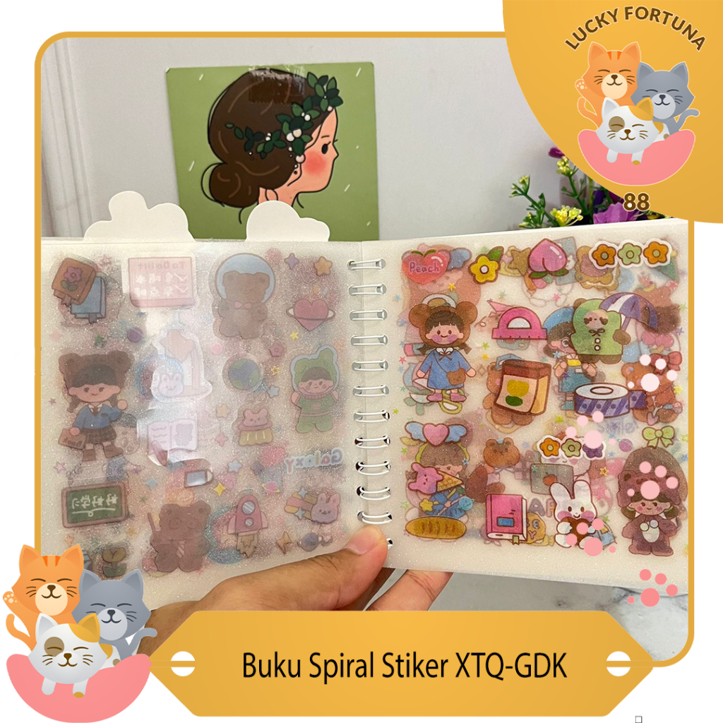 

Buku Spiral Stiker XTQ-GDK Paket stiker lucu Paket stiker berbagai motif Paket stiker karakter kartun Paket stiker kawaii Paket stiker anak-anak Paket stiker untuk dekorasi Paket stiker tema