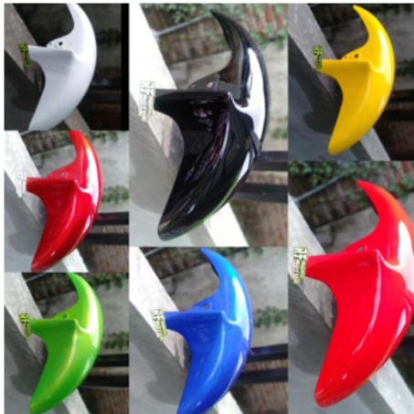 Spakbor depan ninja rr - slebor tiger megapro cb 100 cb 125 gelatik gl pro max - bahan tebal cat met