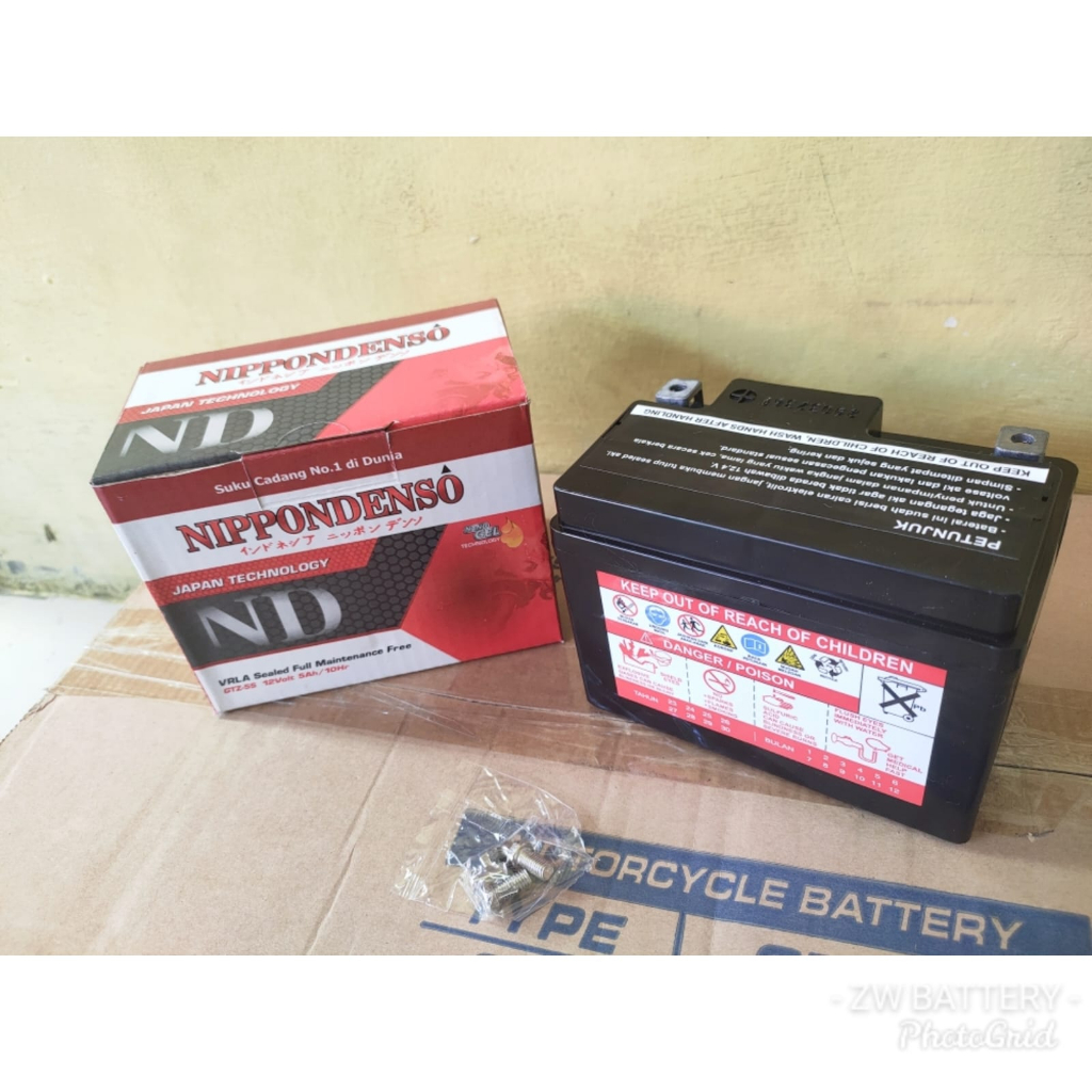 AKI MOTOR VIXION, JUPITER MX NEW, FREEGO, X-RIDE, XEON GTZ5S NIPPON GEL 5 AH