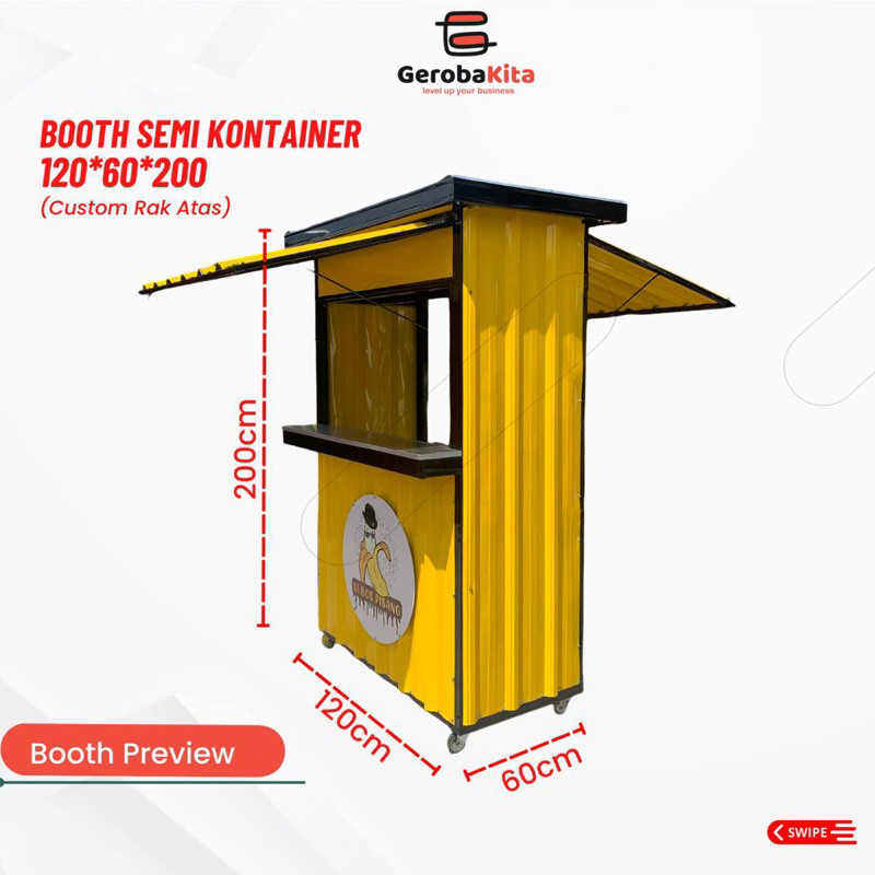 Booth Semi Container (Custom Rak)