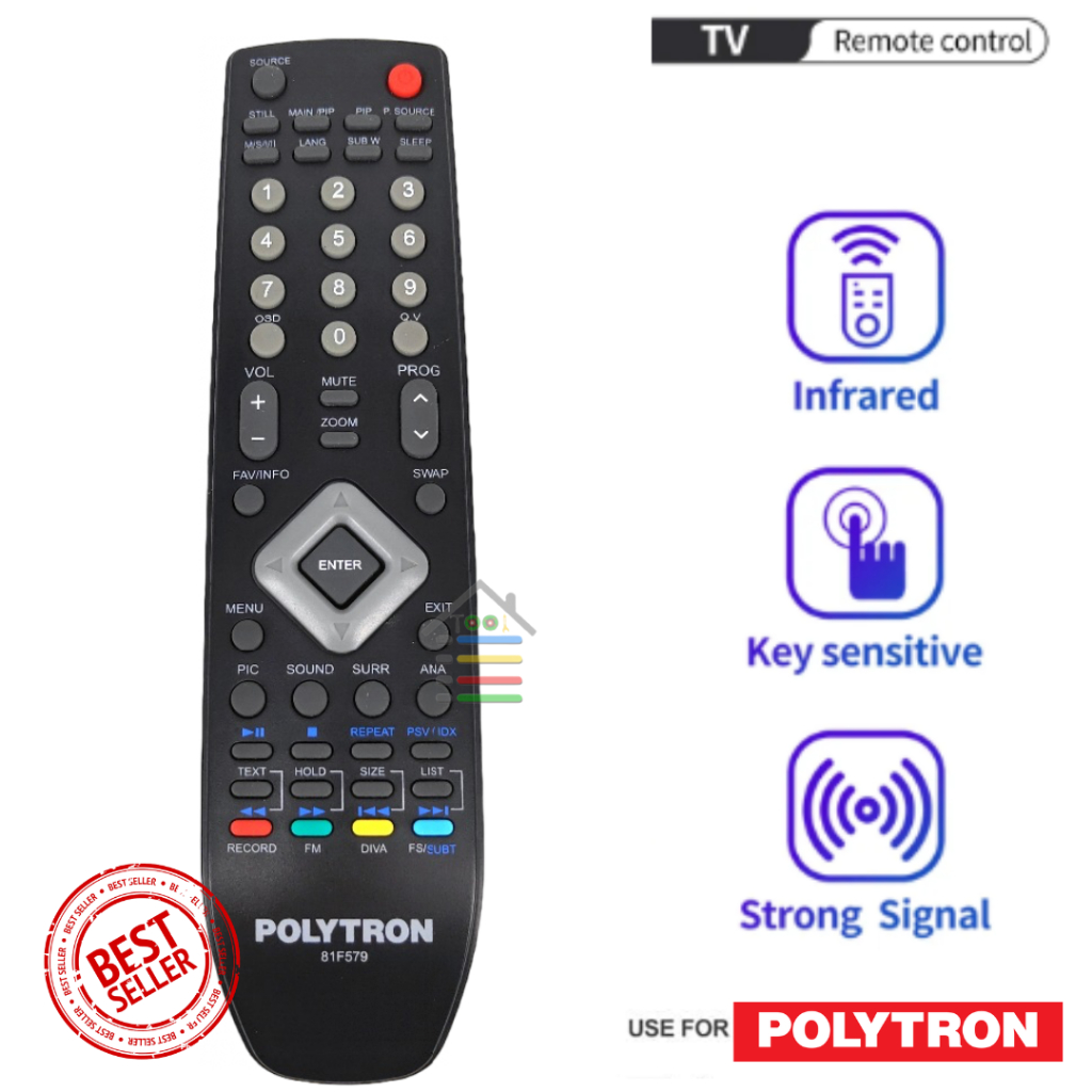 REMOTE TV POLYTRON TABUNG LCD LED  POLYTRON MULTI FUNGSI