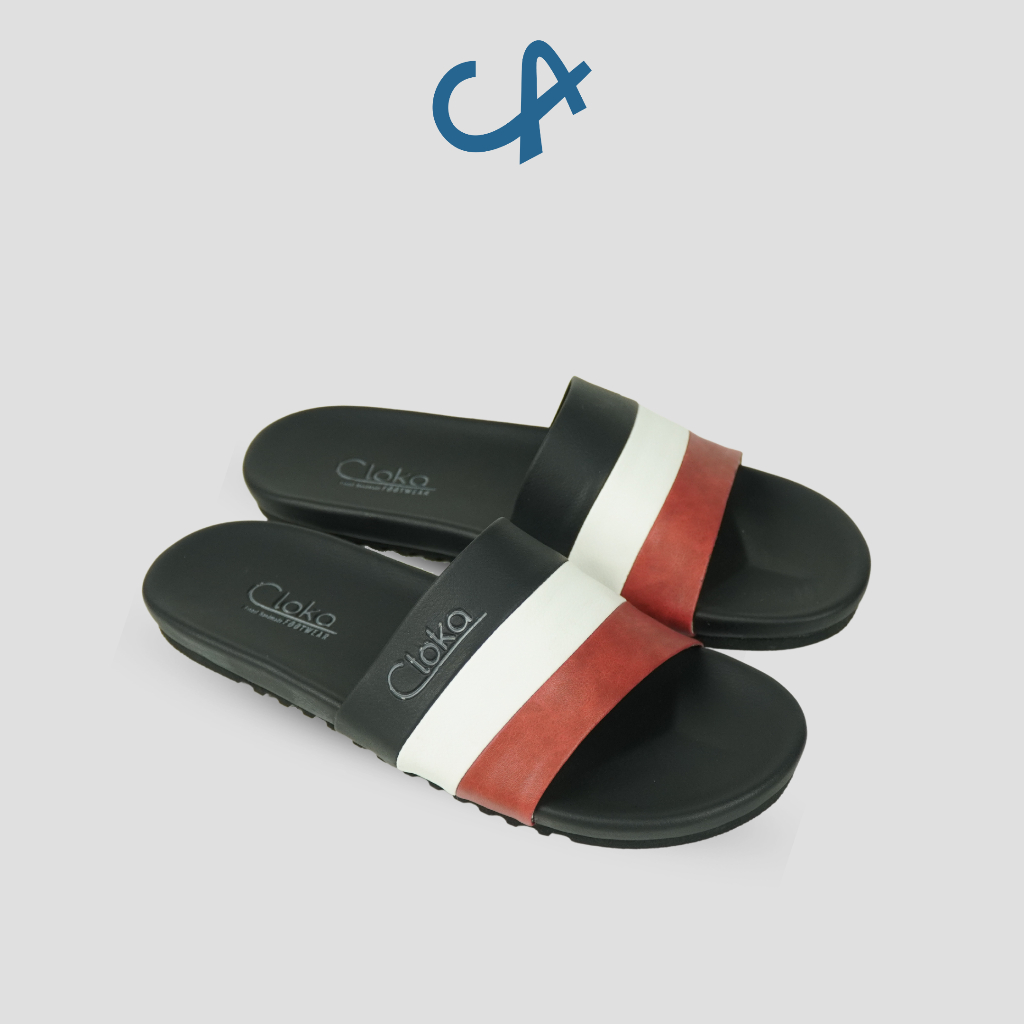 Sandal Selop Pria Kasual Santai Sendal Slide Slop Cowok Size Jumbo Flipflops Big Size Cloka Enea