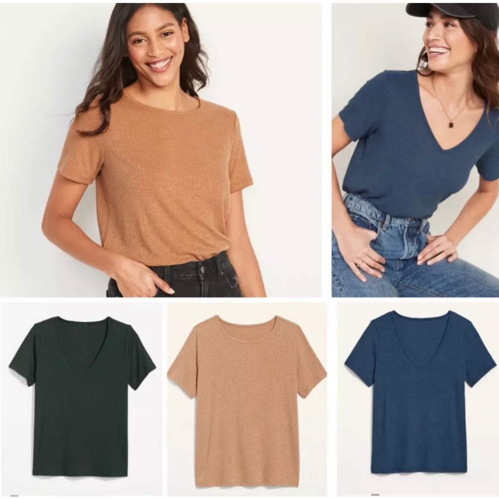 old navy Luxe V-Neck Rib-Knit