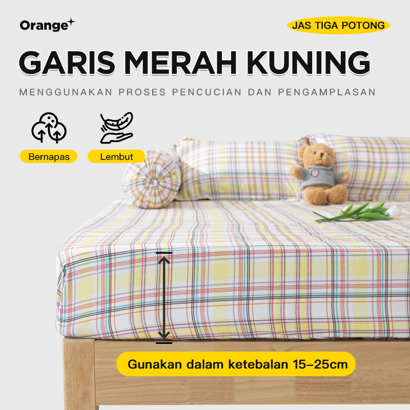 TERMURAH Sprei motif bahan halus UKURAN 180X200CM  2bantal+2guling Motif Aesthetic -TERMURAH