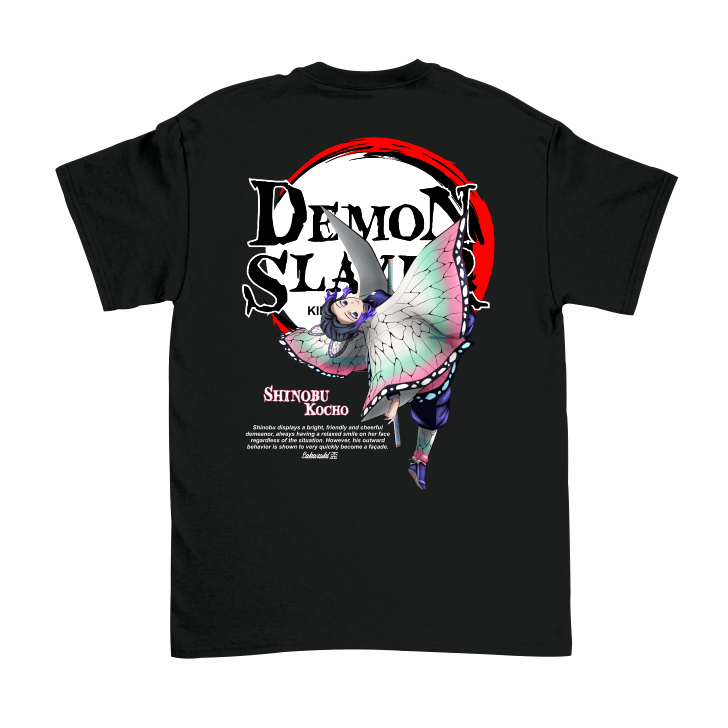 SAKAZUKI Kaos Baju Distro Anak Laki Laki Gambar Anime SHINOBU KOCHO BUTTERFLY DANCE DEMON SLAYER