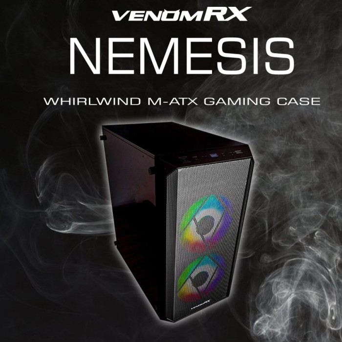 Casing Venom RX Nemesis M-ATX Acrylic AirFlow Mesh