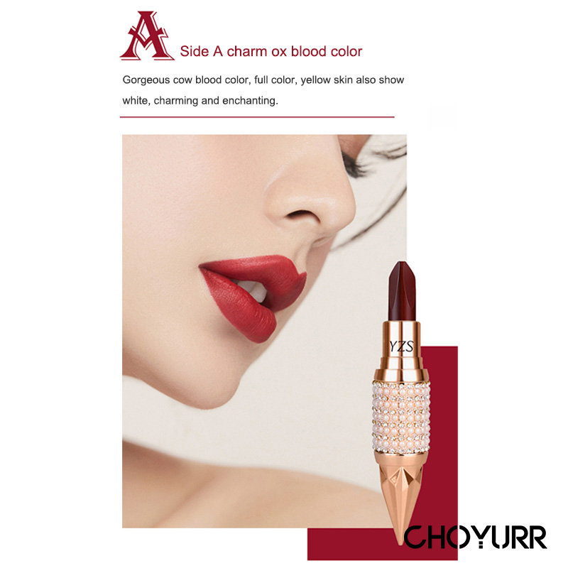 【COD】3 In 1 Lipstick Matte Lipstik Tahan Lama Dan Anti Air Lipstik Queen Scepter Tricolor Lipstik Makeup-CH