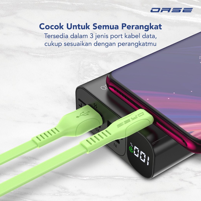 OLIKE D302M / D302L / D302C Kabel Data Charger FAST CHARGING USB MICRO TYPEC IPHONE 2.4A - Garansi 1 Tahun