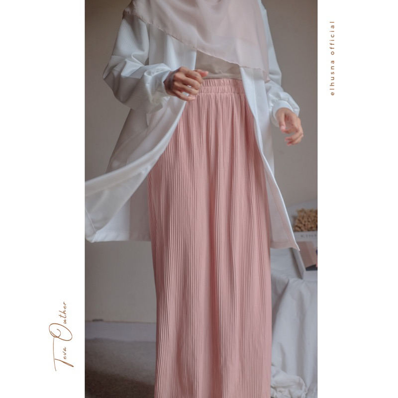 [𝐄𝐥𝐡𝐮𝐬𝐧𝐚] Teva long cardigan tunik / outher knit