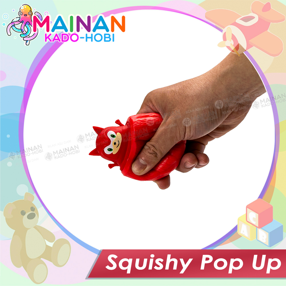 HADIAH ULANG TAHUN MAINAN ANAK PRESS PENCET SQUISHY POP UP TOYS KARAKTER KARTUN LUCU SONIC PANDA RABBIT