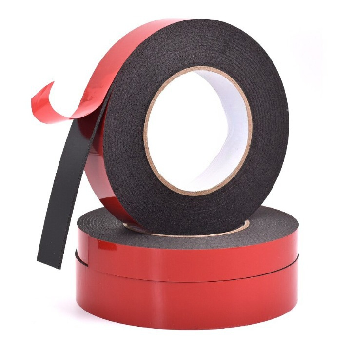 

Lakban Double Tape Foam 10m Busa Perekat Hitam Black Lem Tape Ganda Kantor Alat Tulis ATK