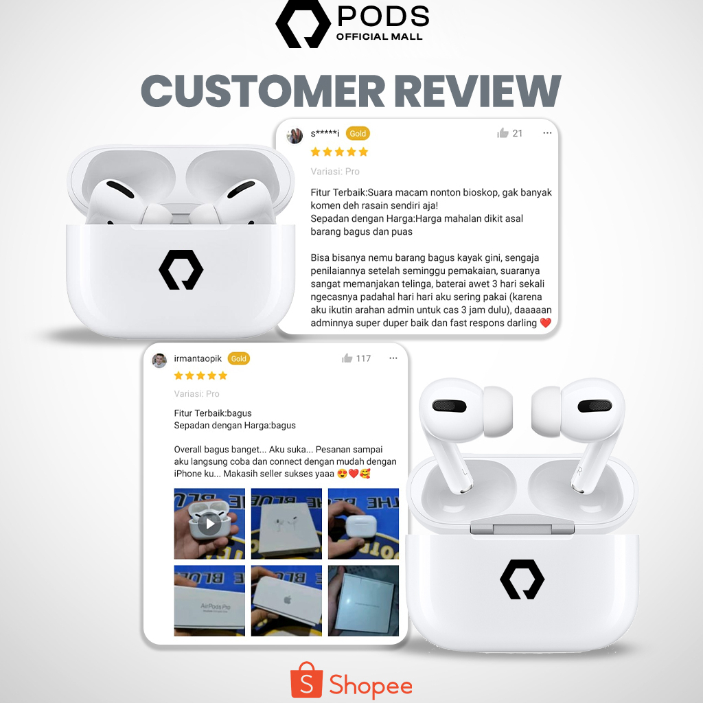 [BISA CICILAN] ThePods PRO 2nd Generation REAL ANC 100% - With H2 chip Wireless Charging Case - (IMEI &amp; Serial Number Detectable) - Final Upgrade Version 9D Hifi Stereo TWS Headset Earphone Headphone 9D Spatial Audio - By PodsIndonesia