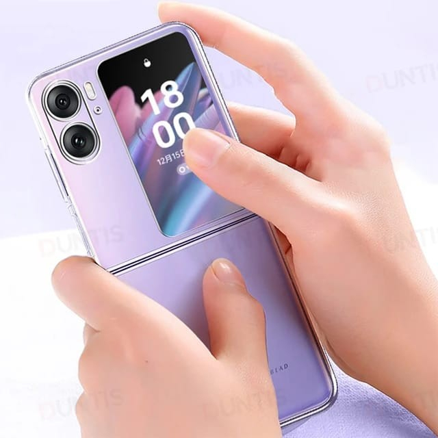 Transparan Hard Slim Clear Oppo Find N2 Flip case Cover Casing