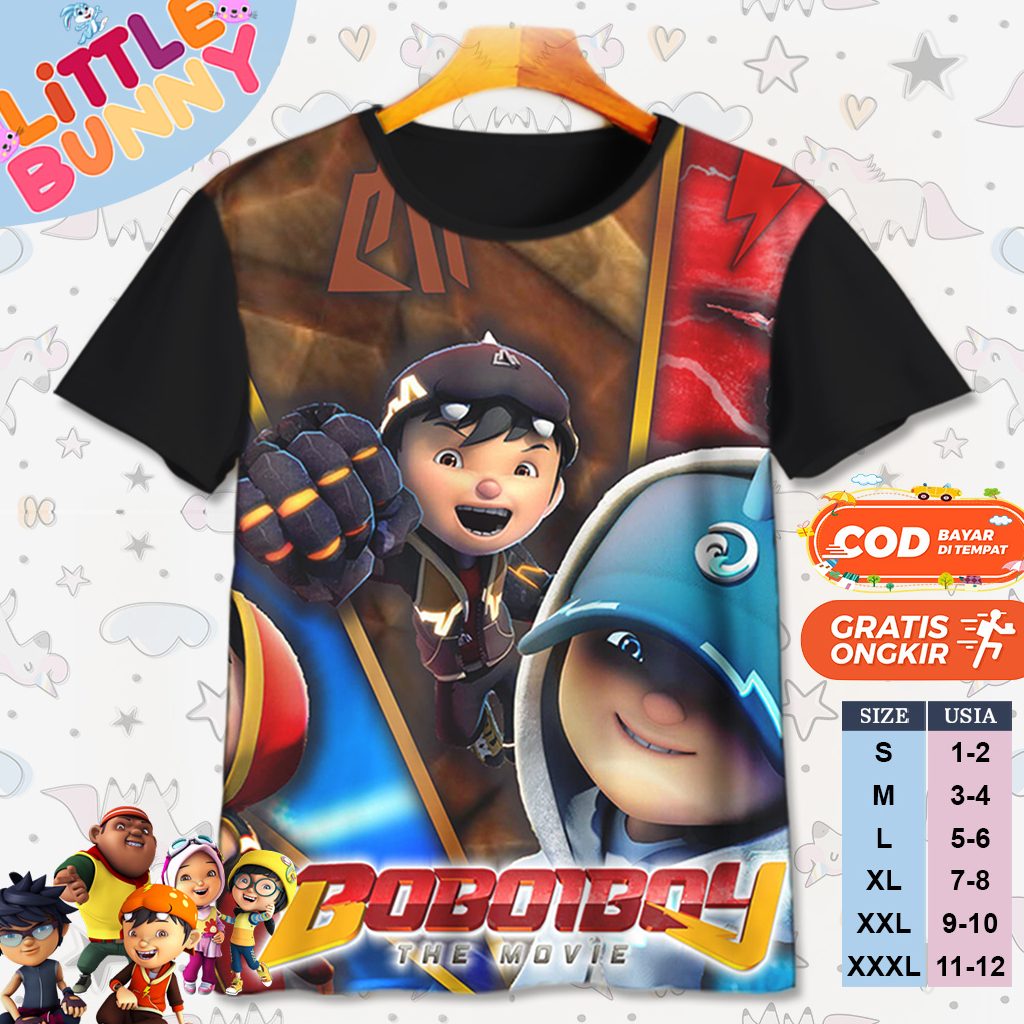 KAOS ATASAN ANAK LAKI LAKI PEREMPUAN BOBOIBOY GALAXY 2 BAJU KAOS ANAK BOBOIBOY