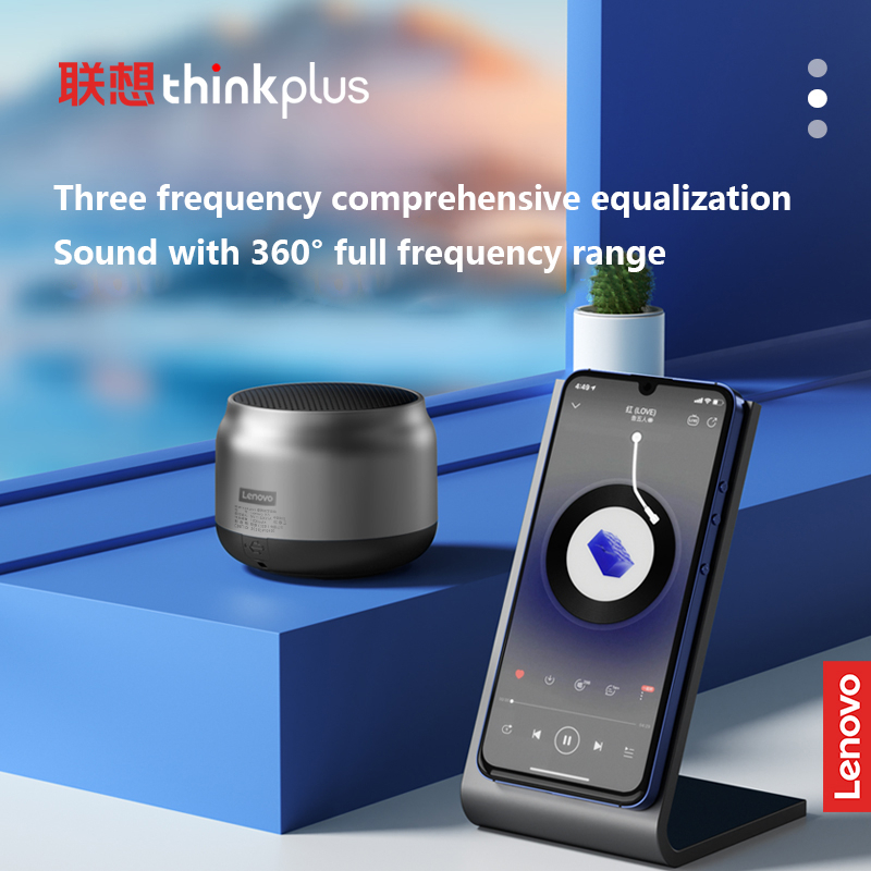 Lenovo Thinkplus Speaker Bluetooth 5.0 Outdoor Waterproof 1200mAh - K30 - Black