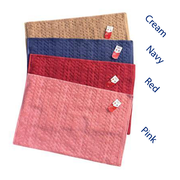 Keset Handuk Merah Putih Bathmat Kamar Mandi Serap Air 42x65 Cm