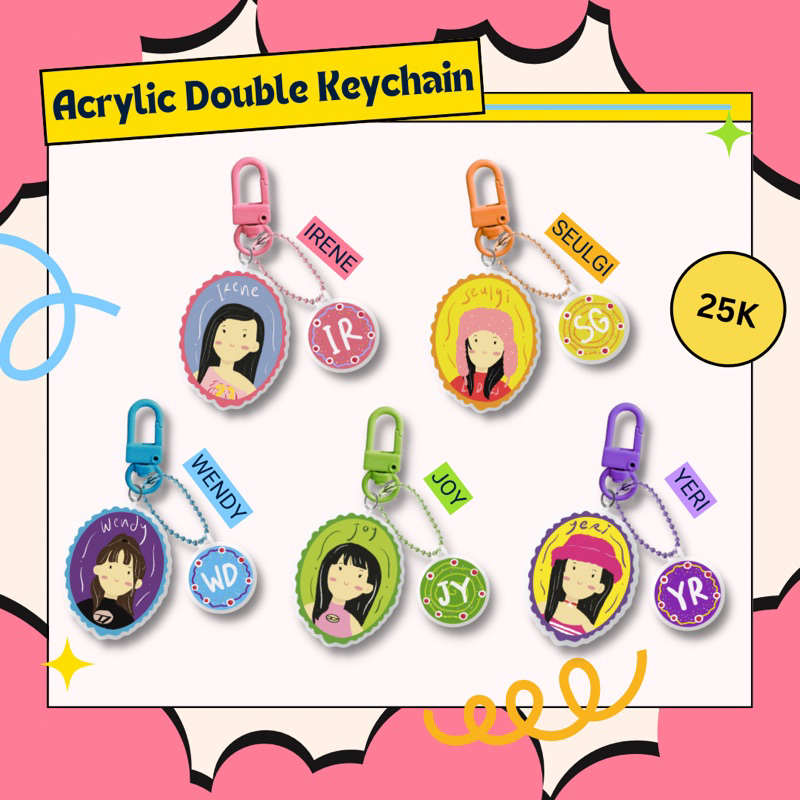 Red Velvet double keychain