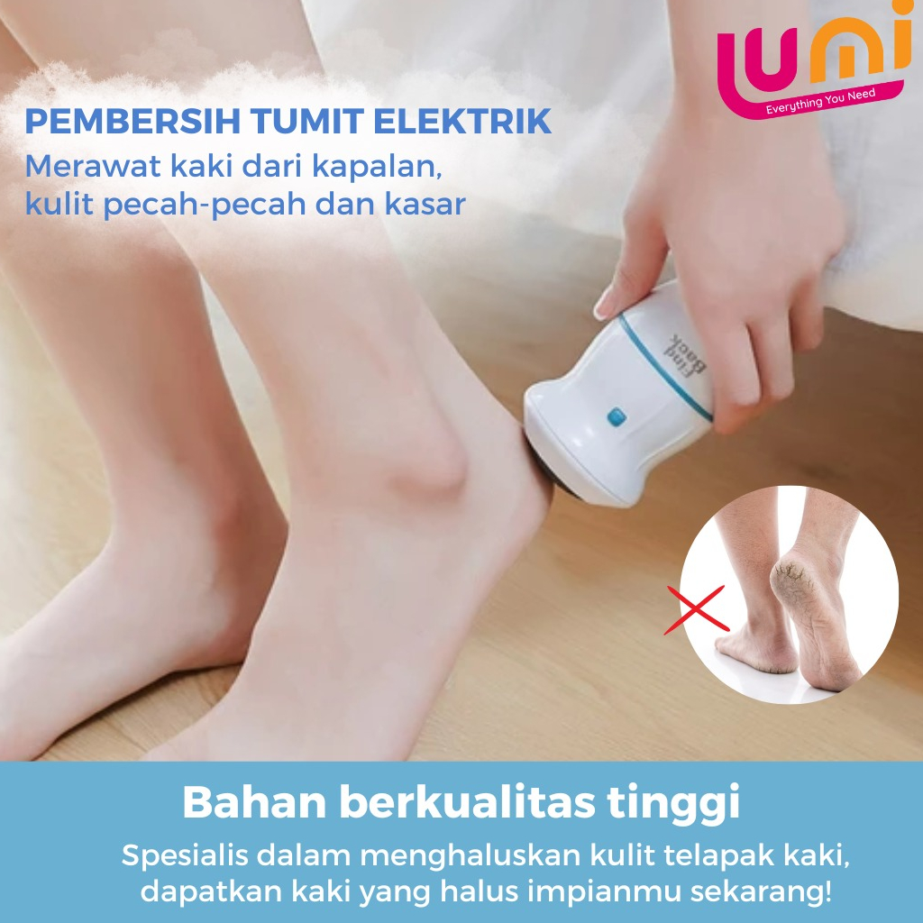 Alat Penghalus Tumit Kaki Perawatan Kulit Kapalan Foot Pedicure Elektrik Otomatis