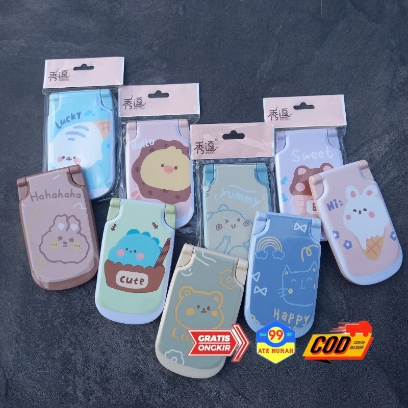 CERMIN KACA LIPAT +SISIR/kaca make up/kaca rias