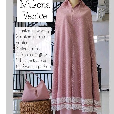 PRE ORDER MUKENA DALANOVA MODEL VENICE BRUKAT PREMIUM