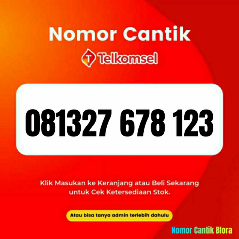 Nomor cantik SIMPATI nocan no cantik nomer kartu perdana telkomsel simpati 2767 7678 767 678 123