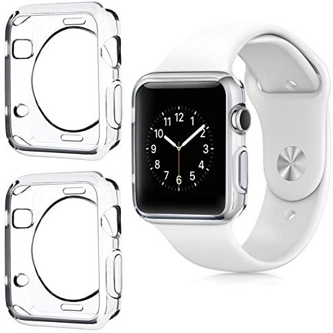 Soft Case Transparan Non Full Case Untuk Apple Watch watch 3 4 5 6 Front PC Electroplating TPU PREMIUM NON FULL CASE