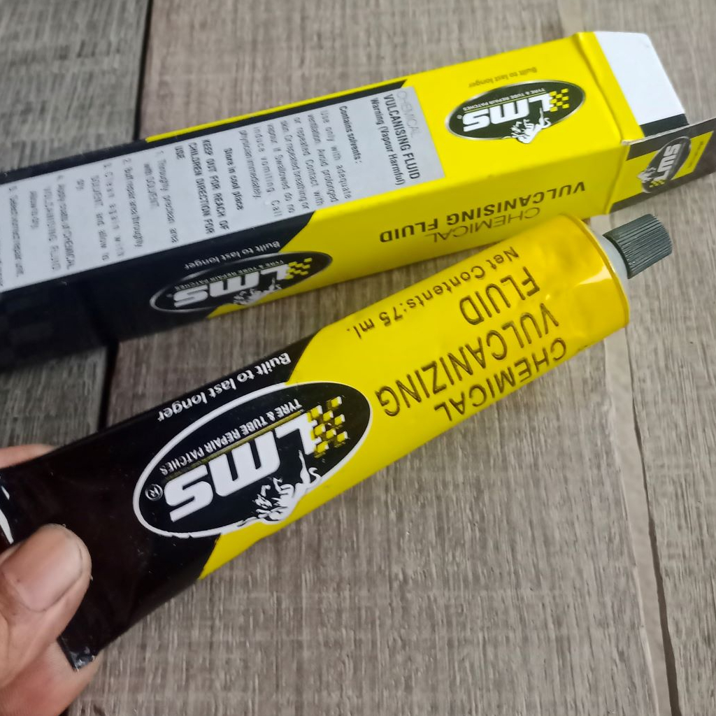 75 ml lem tambal ban tanpa bakar LMS tip top tubeless